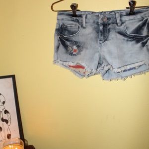 American Flag Jean Shorts